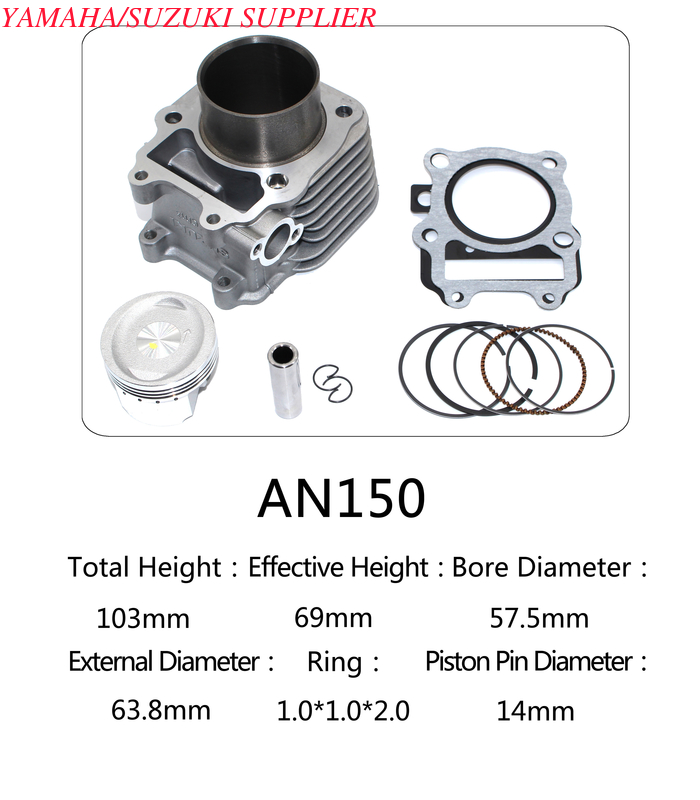 Suzuki AN 150 Accurate Motorcycle Single Engine Cylinder Kit 150cc Displacement